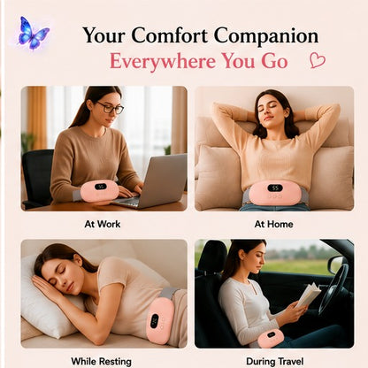 Portable Period Pain Relief Heating Belt | Rechargeable Massage Belt